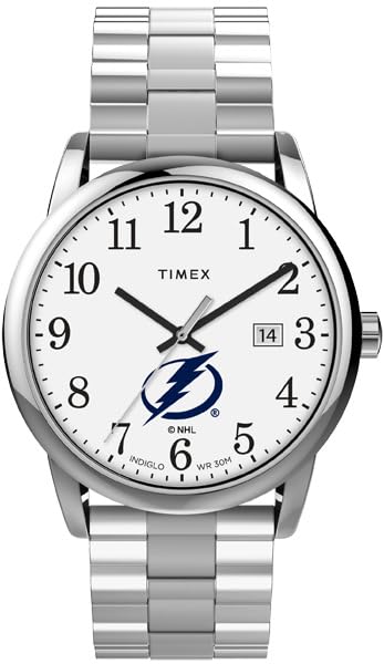 Timex メンズ Easy Reader 38mm 腕時計 - Tampa Bay Lightning エクスパンションバンド