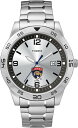 Timex Tribute メンズ NHL Citation 42mm 腕時計 - Florida Panthers ステンレススチールエクスパンションバンド