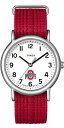 Timex ユニセックス Weekender 38mm 腕時計 - Ohio State Buckeyes スリップスルーシングルレイヤーストラップ