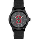 Timex Tribute メンズ Collegiate Scout 40mm 腕時計 - Stanford Cardinal ブラックファブリックストラップ