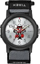 Timex Tribute ユニセックス Collegiate Recruit 38mm 腕時計 - Texas Tech Red Raiders ブラックファブリックストラップ
