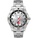 Timex メンズ Collegiate Citation 42mm 腕時計 Washington Cougars ステンレススチールエクスパンションバンド