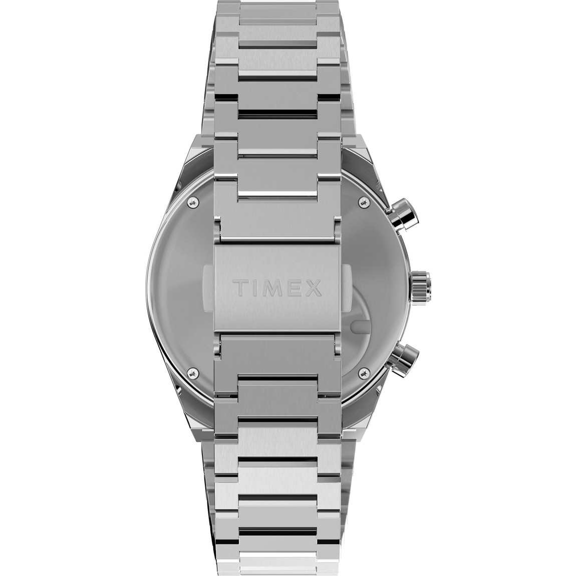 BasqueバスクのTimex メンズ Falcon Eye 40mm 腕時計 ステンレススチール ブレスレット グリーンダイアル ステンレススチールケース｜アングル3