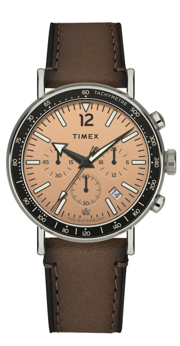 Timex メンズ Waterbury Standard 43mm 腕時�