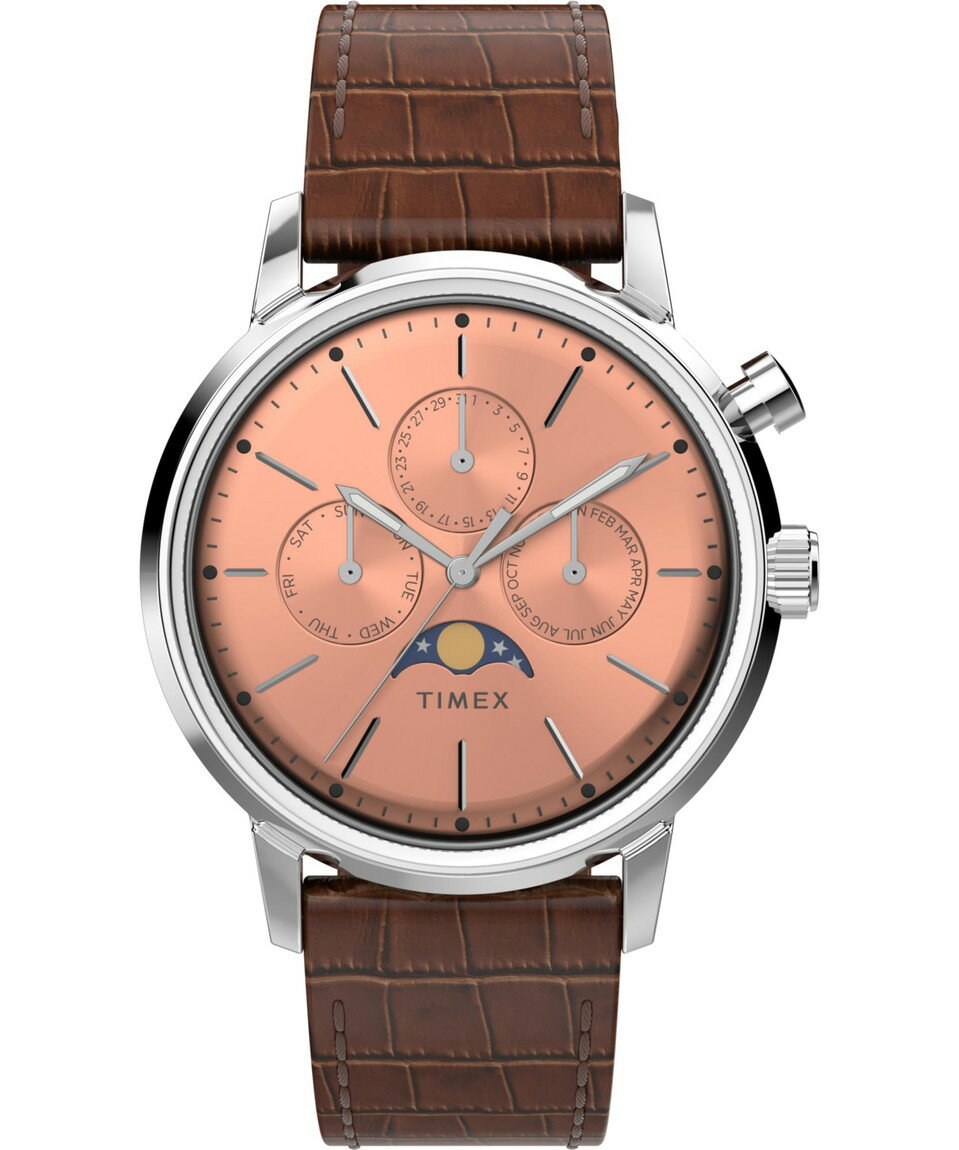 Timex メンズ Marlin Moon Phase 40mm 腕時...(2.0)