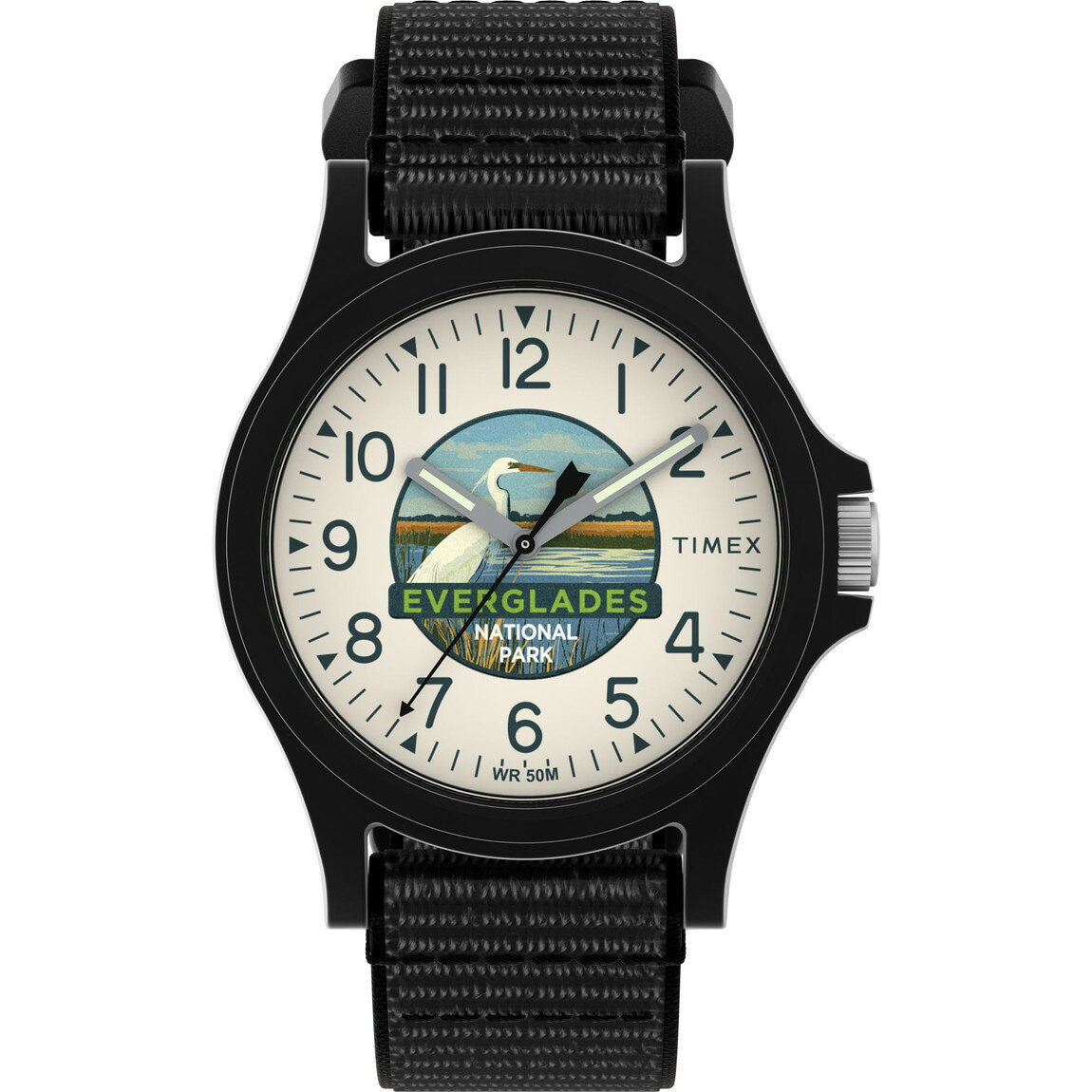 Timex ユニセックス Everglades National Park 40mm 腕時計 ブラック Fastwrap タンダイアル ブラックケース