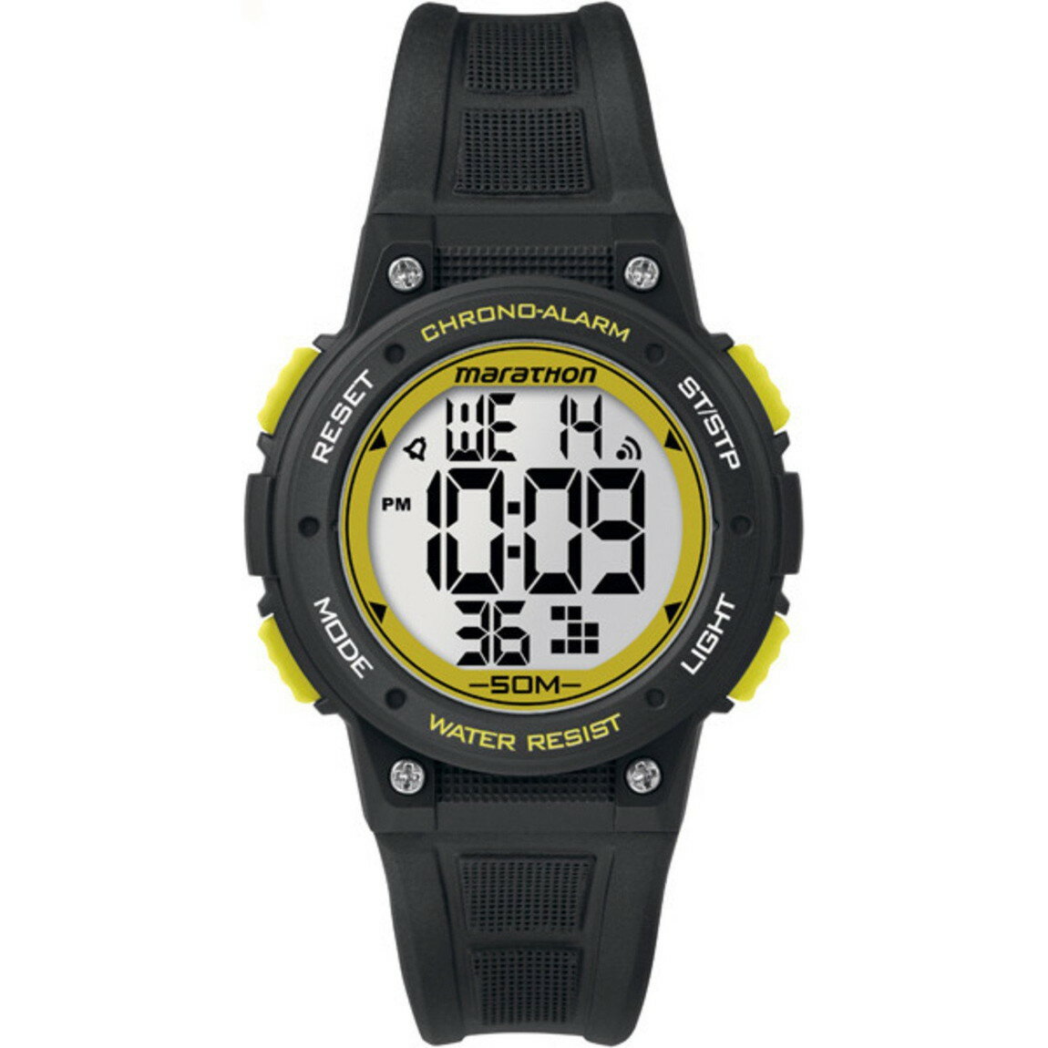 Timex ユニセックス TW5K84900M6 Marathon デジタル 腕時計 ブラックバンド