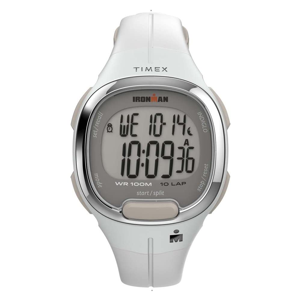 Timex レディース Ironman Triathlon Transit 33mm レジンストラップ 腕時計 ゴールドトーン トップリング ブラック レジンストラップ