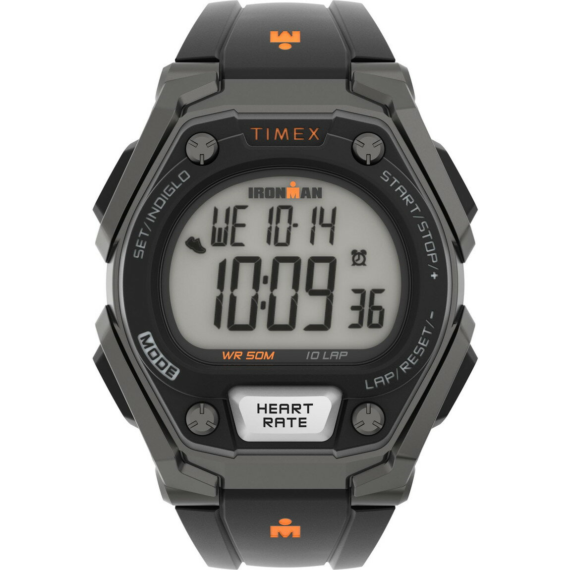 Timex メンズ Ironman Classic 43mm 腕時計 アクティビティトラッキング ワークアウトモード ハートレ..