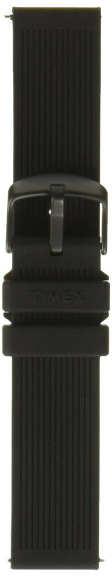 Timex TW7C06600 ツーピース 20mm ブラック シリコン クイックリリース ストラップ