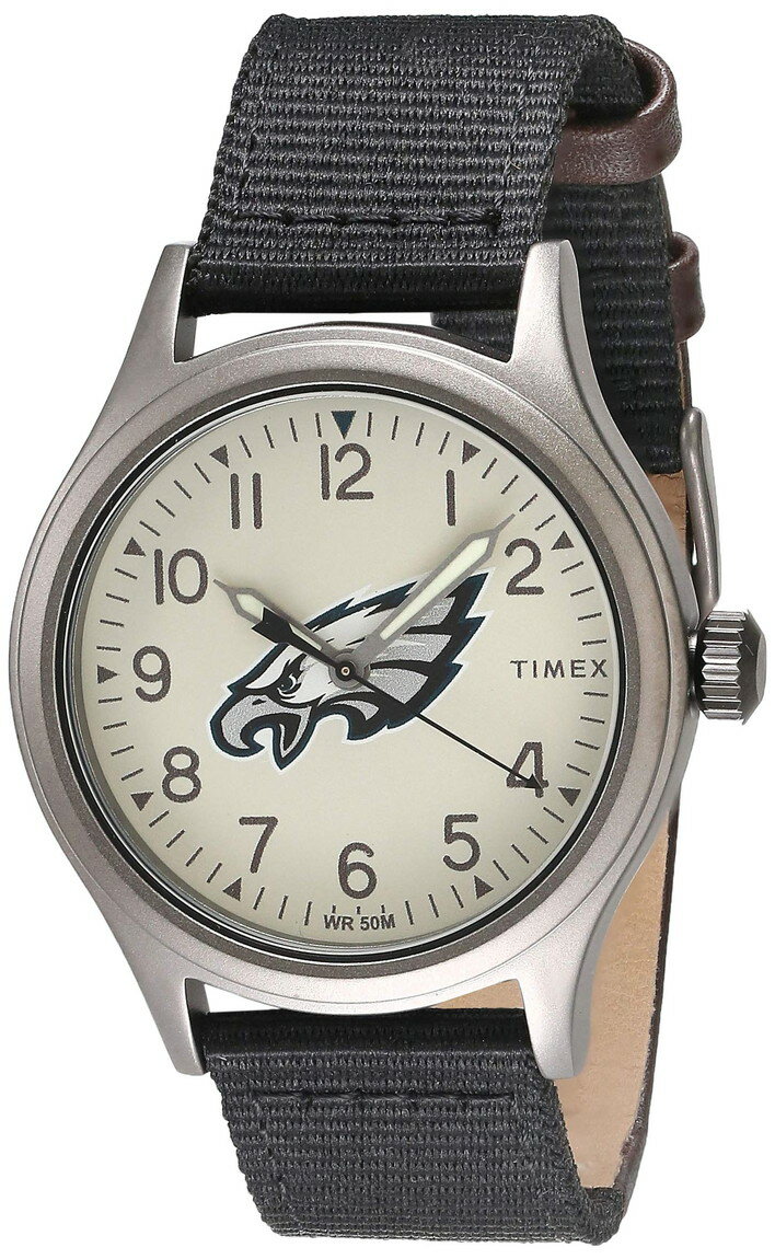 Timex メンズ TWZFEAGMB NFL Clutch Philadelphia Eagles 腕時計