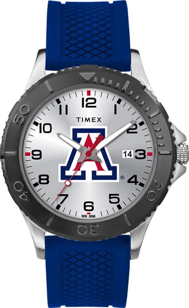 Timex Tribute Collegiate Gamer 42mm 腕時計 Arizona Wildcats ロイヤルブルー シリコンストラップ(2)
