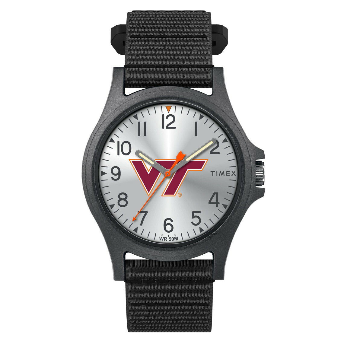 Timex メンズ Collegiate Pride 40mm 腕時計 Virginia Tech Hokies ブラック FastWrap ストラップ