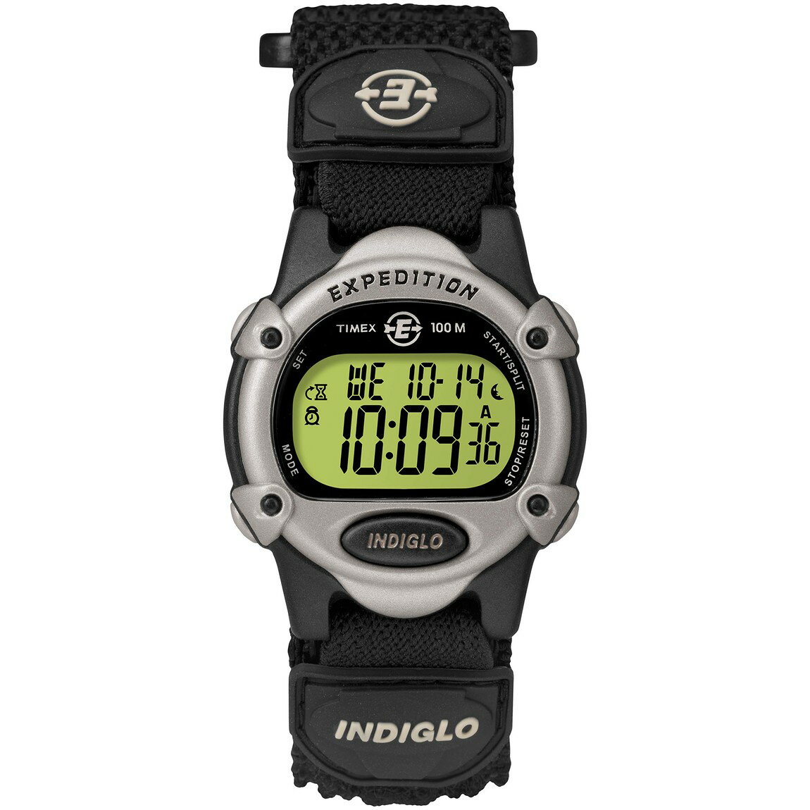 タイメックス Expedition Mid-Size Digital メンズ レディース デジタル ブラック ナイロンベルト 100m防水 34mm