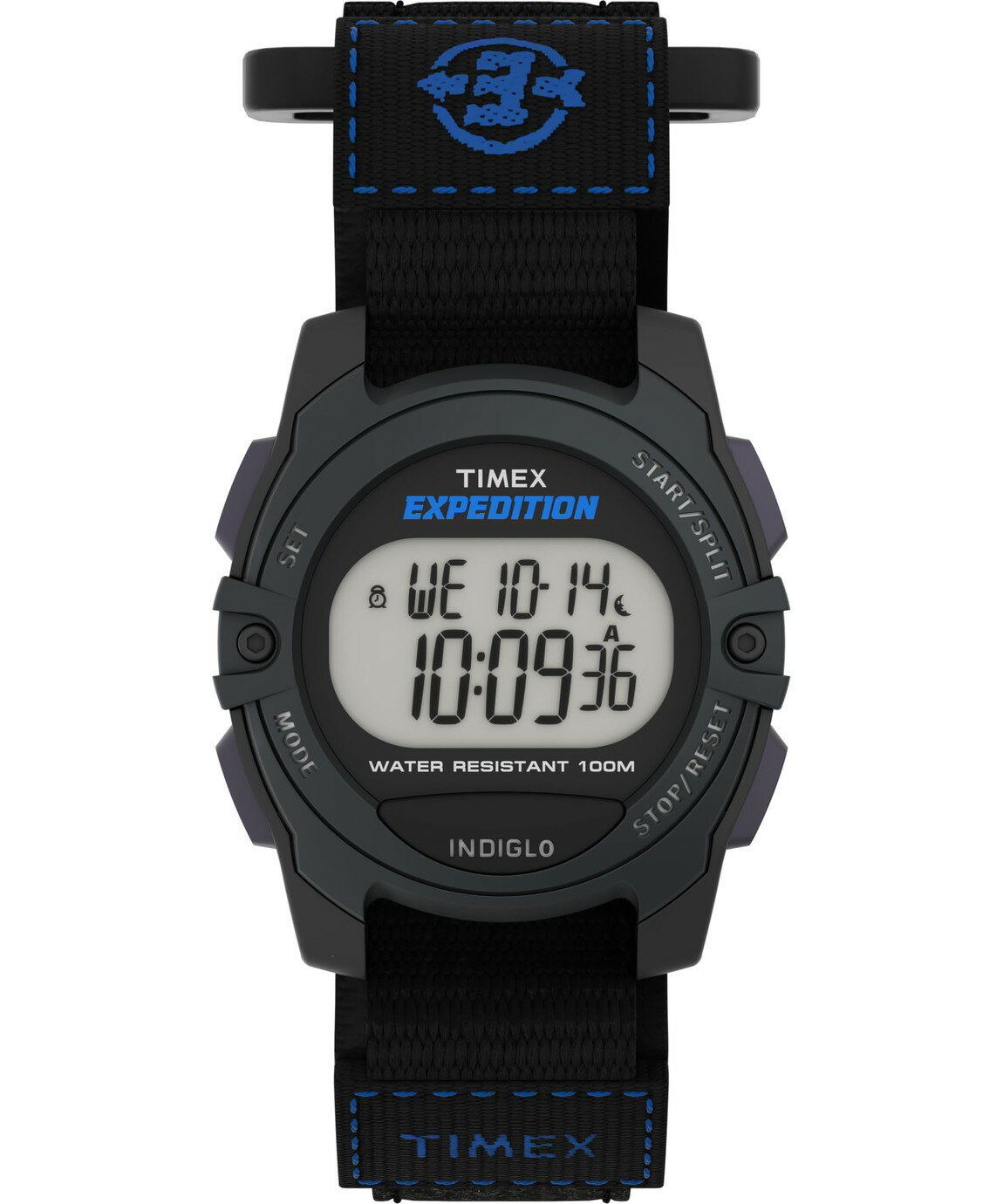 タイメックス Expedition メンズ レディース 男女兼用 デジタル ブラック ナイロンベルト 100m防水 33mm