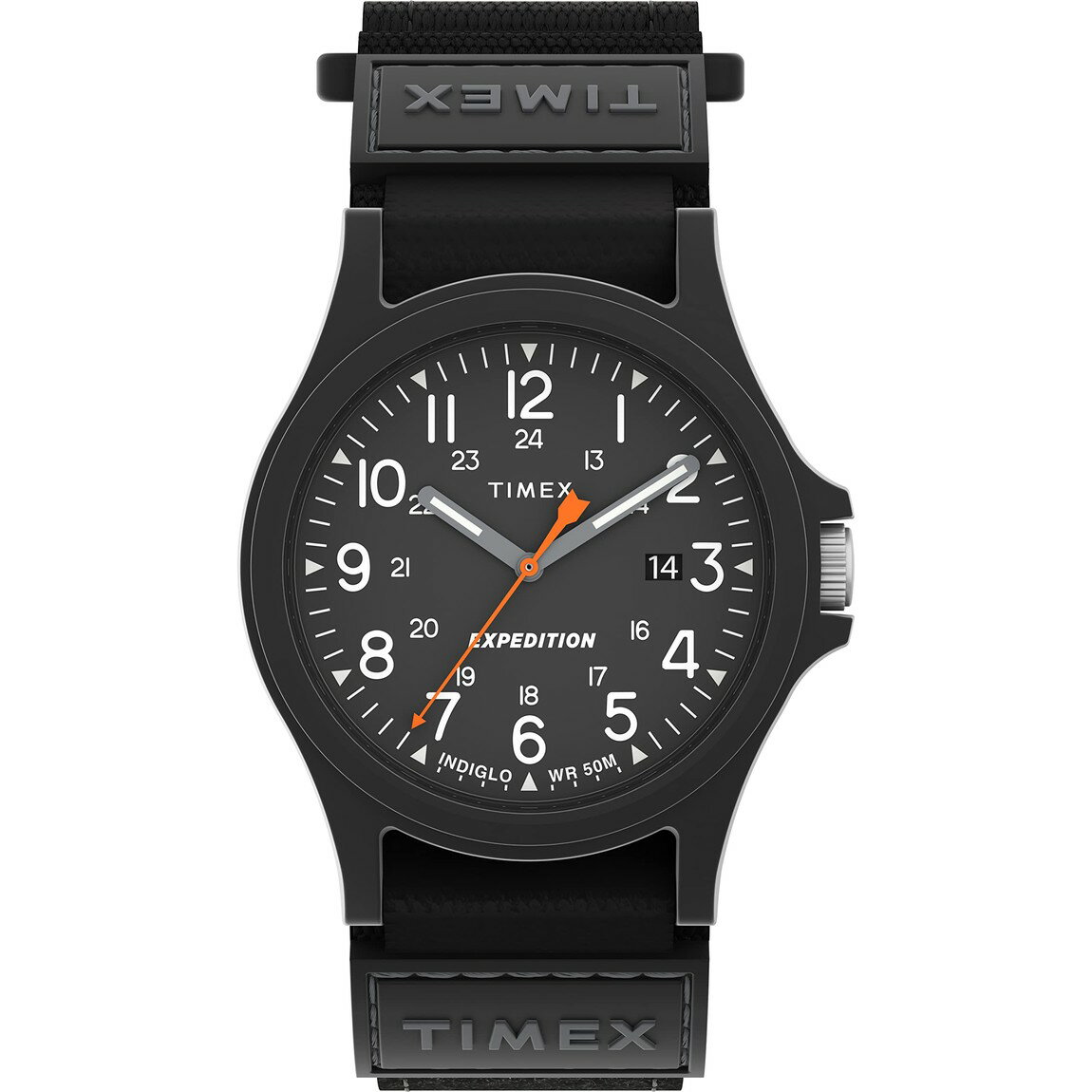 タイメックス Expedition Acadia メンズ ブラック 樹脂ケース ナイロンベルト 40mm