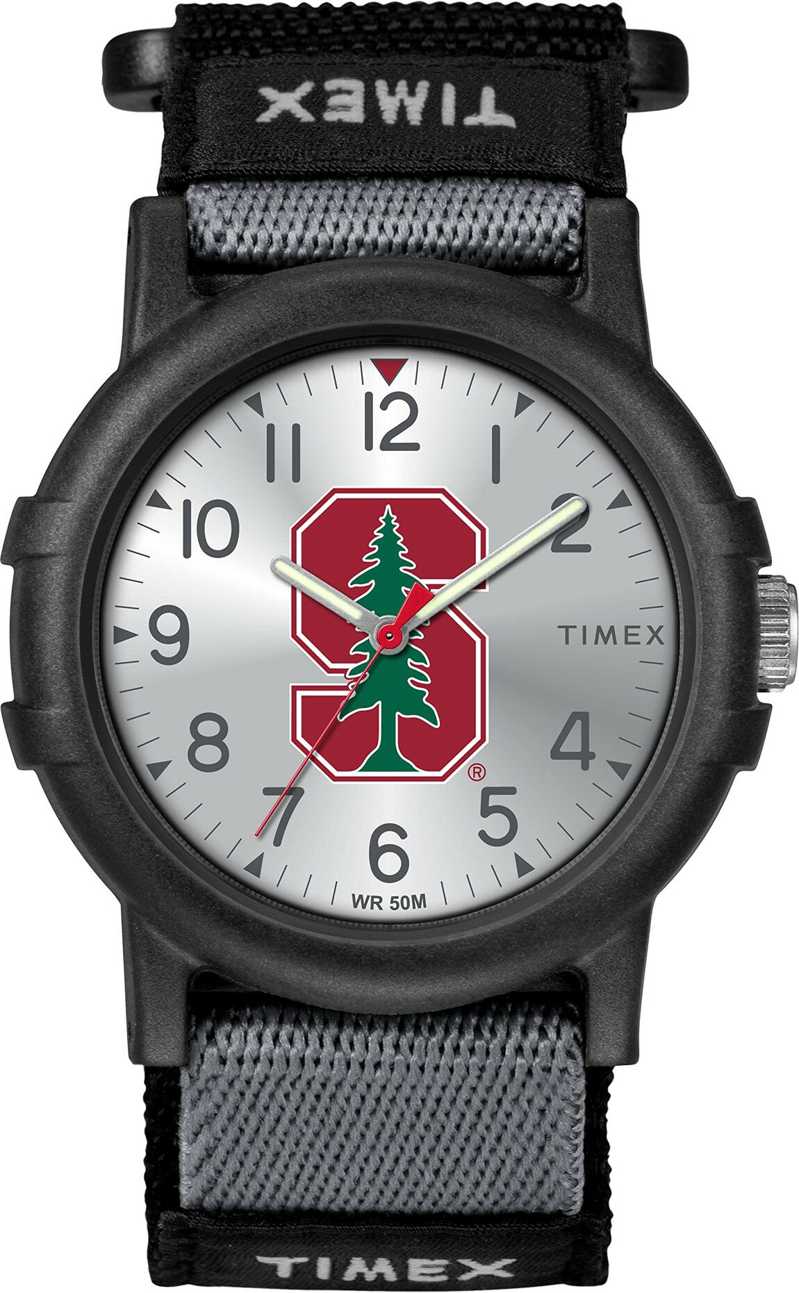 タイメックス Collegiate Recruit メンズ レディース スタンフォード 38mm 樹脂ケース ブラック ファブリックストラップ
