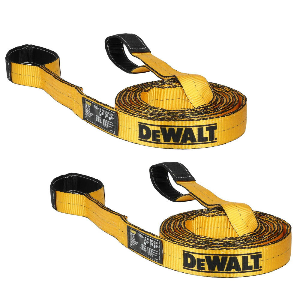 乐天商城 - DEWALTデウォルト リフティングスリング 2インチ x 16フィート 耐荷重6400ポンド 2本セット