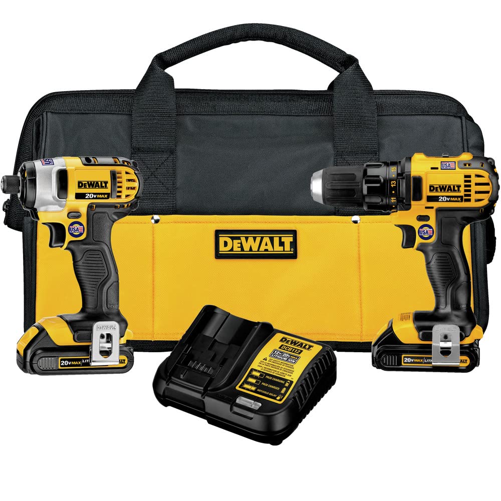 DEWALTデウォルト 20V MAX インパクトドライバー＆ドリル コンボキット DCK280C2