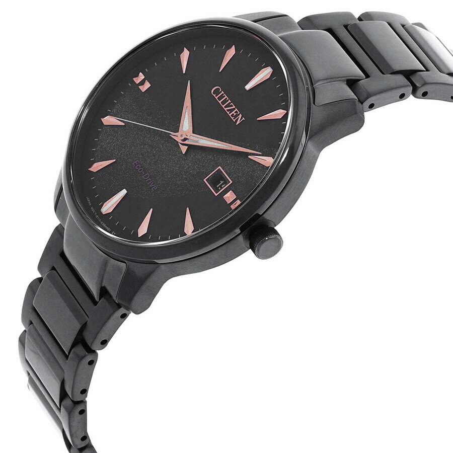 Citizenシチズン腕時計 逆輸入 Pair Eco Drive ブラック ダイヤル メンズ ウォッチ BM7595 89E