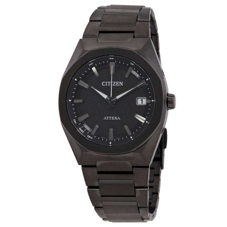 乐天商城 - Citizenシチズン腕時計 逆輸入 Attesa Eco Drive ブラック ダイヤル メンズ ウォッチ CB3045 61E