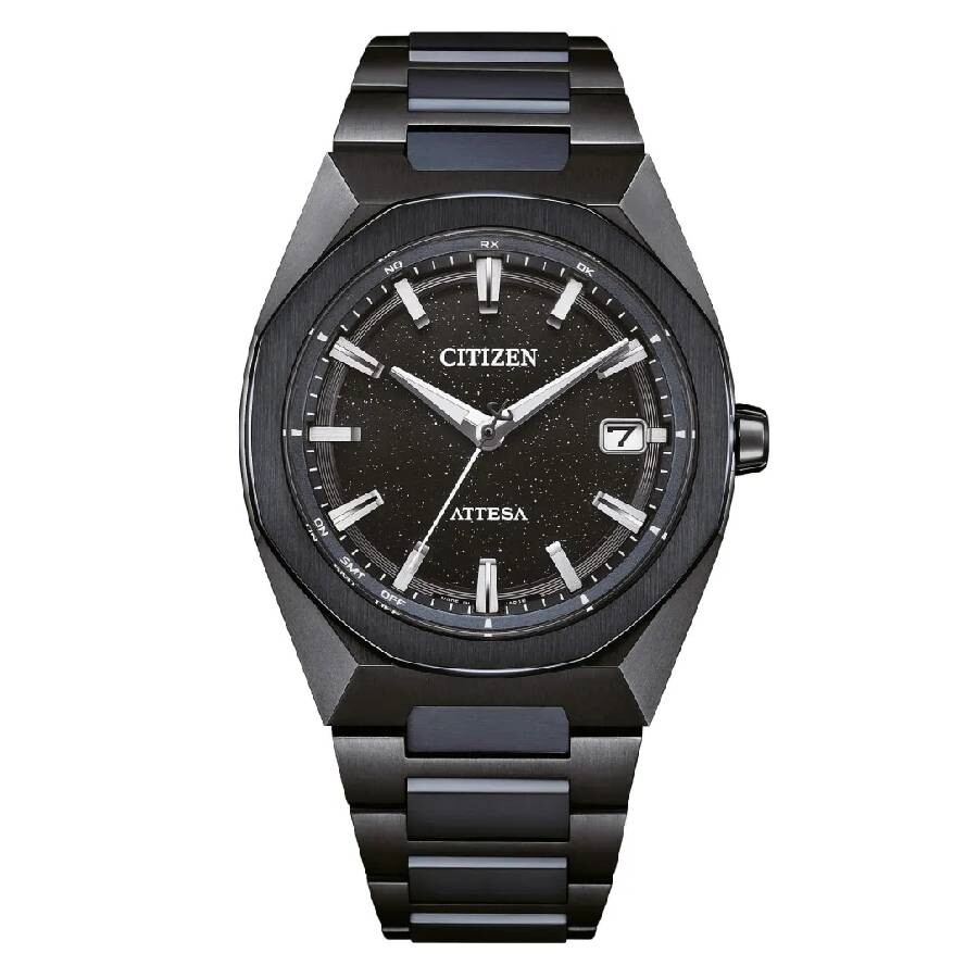 Citizenシチズン腕時計 逆輸入 リミテッド エディション Attesa Eco Drive ブラック ダイヤル メンズ ウォッチ CB3046 76E