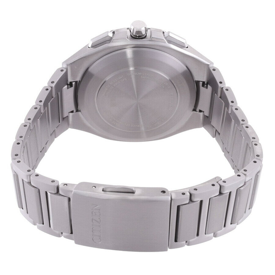 Citizenシチズン腕時計 逆輸入 Attesa パーペチュアル アラーム ワールドタイム グレー ダイヤル メンズ ウォッチ CC4104 53E