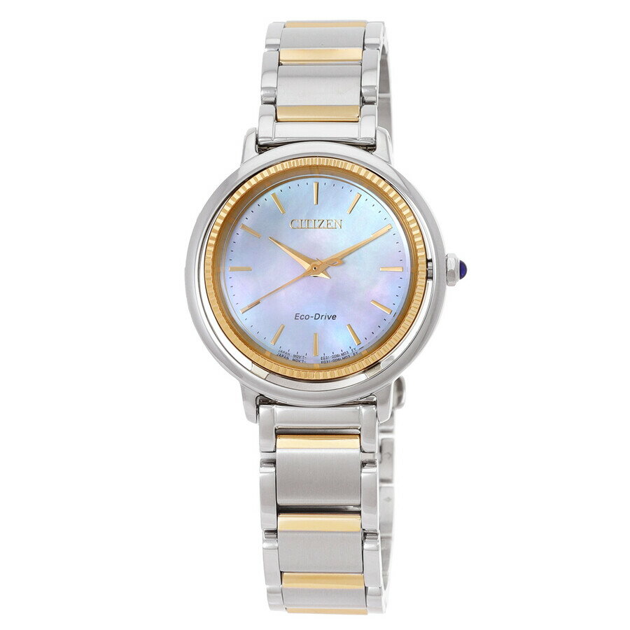 Rakuten - Citizenシチズン腕時計 逆輸入 L Eco Drive マザーオブパール ダイヤル ツートーン レディース ウォッチ EM1104 83D