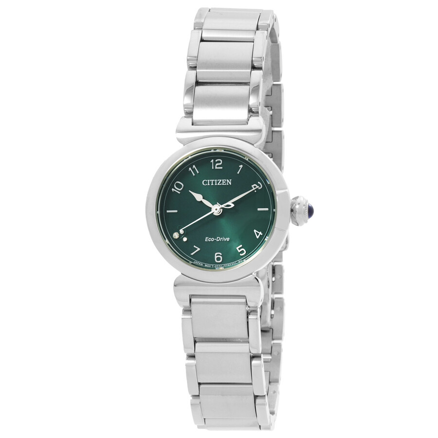 Rakuten - Citizenシチズン腕時計 逆輸入 L May Bells Eco Drive グリーン ダイヤル レディース ウォッチ EM1130 83X