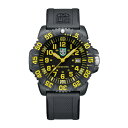 Luminoxルミノックス G シーライオン X2.2055 メンズ腕時計 44mm ミリタリーウォッチ ブラックケース/バンド/文字盤 イエロー数字 日付機能 100m防水 スイス製