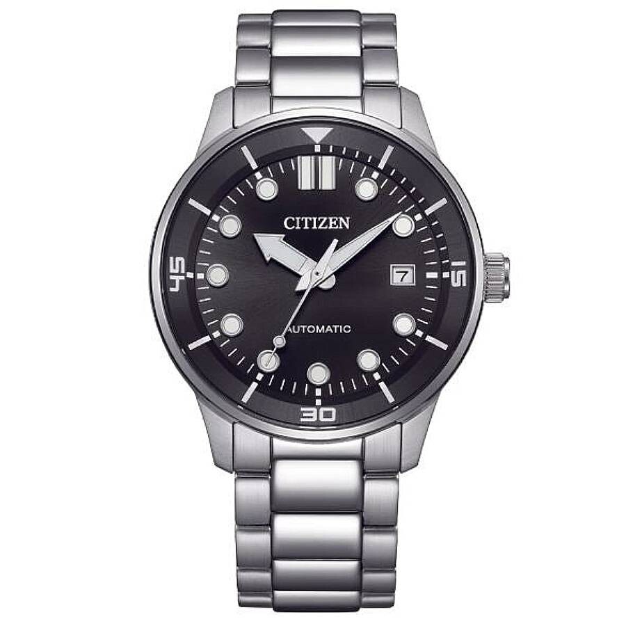 Rakuten - Citizenシチズン腕時計 逆輸入 オートマチック ブラック ダイヤル メンズ ウォッチ NJ0191 83E