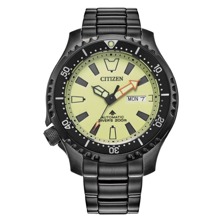 Citizenシチズン腕時計 逆輸入 Promaster Dive オートマチック イエロー ダイヤル メンズ ウォッチ NY0155 58X