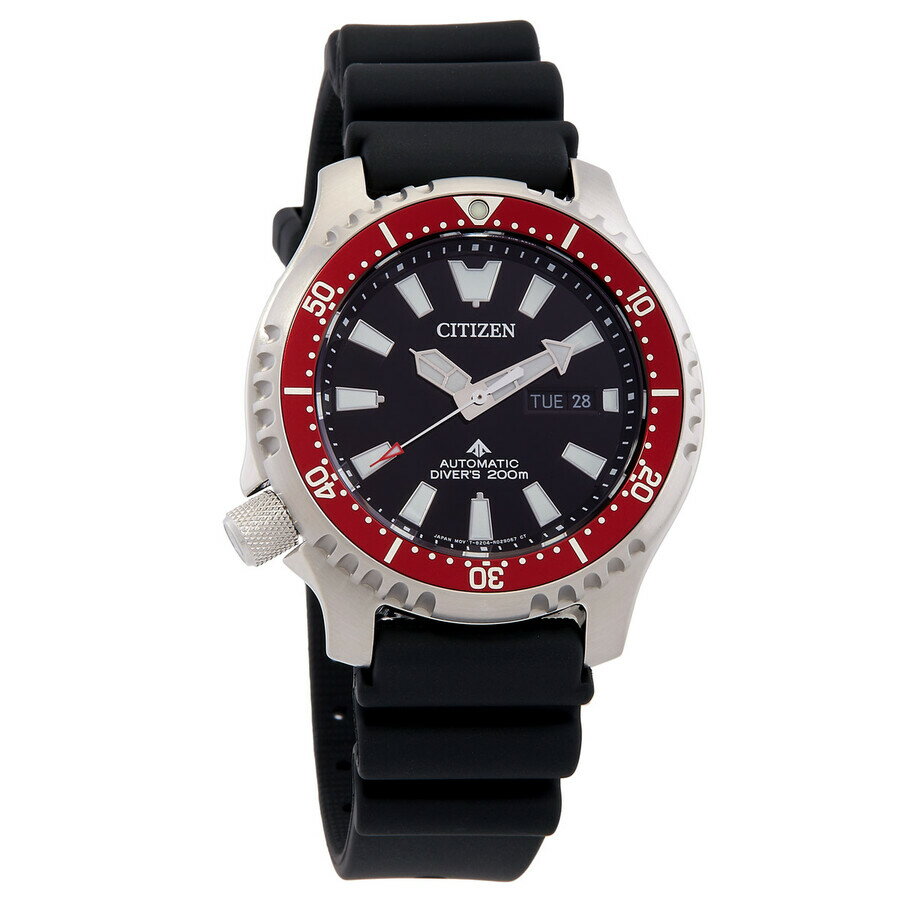 Citizenシチズン腕時計 逆輸入 Promaster Dive オートマチック ブラック ダイヤル メンズ ウォッチ NY0156 04E