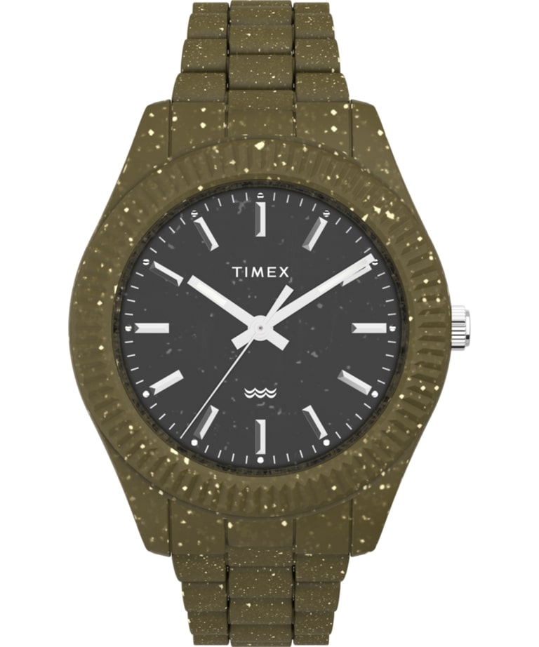 Timex^CbNX Legacy Ocean 42mm Recycled Plastic Bracelet Watch rv sAi