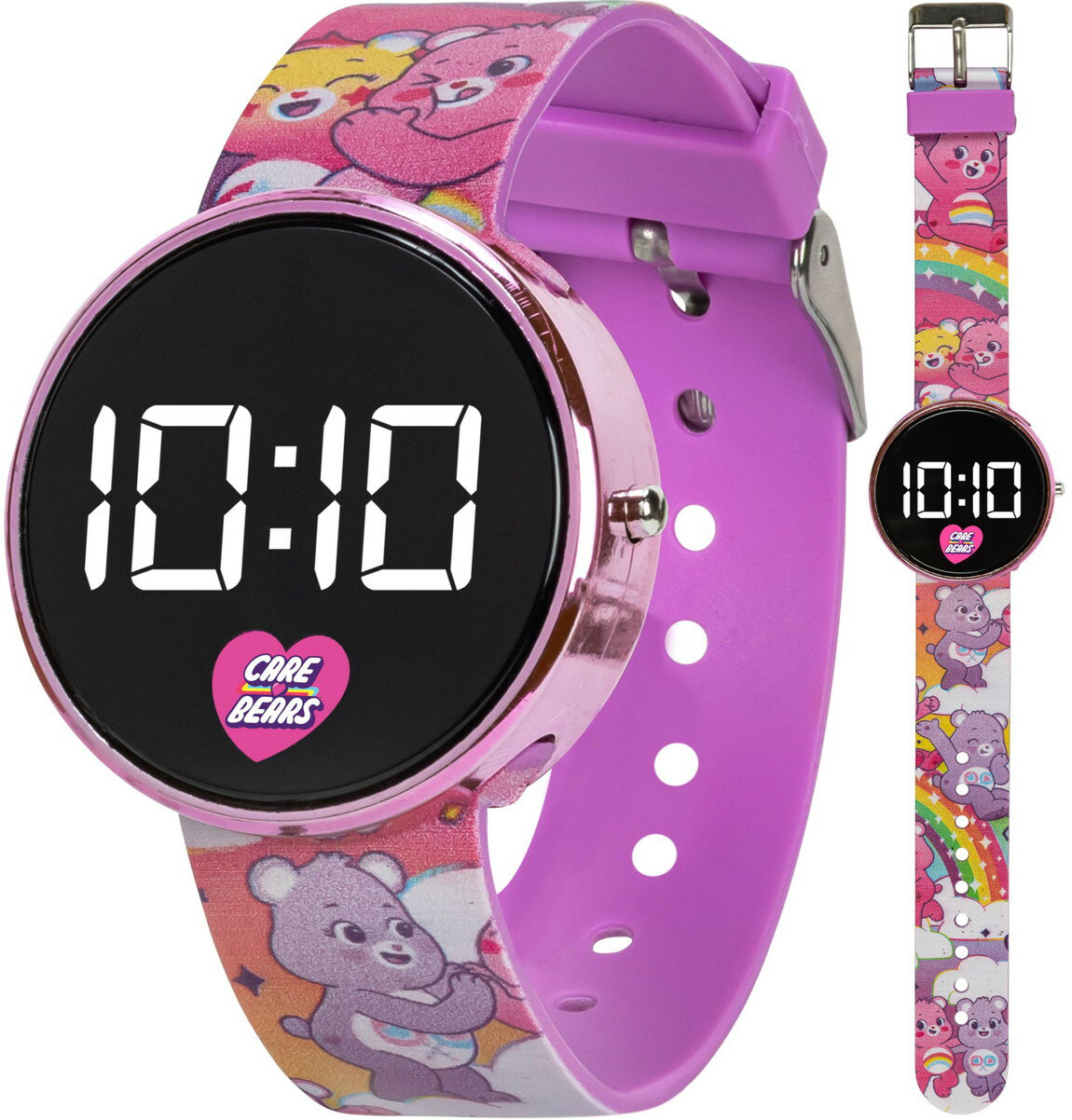 Watches - Care Bears キッズ デジタルウォッチ 腕時計 LED表示 キャラクター柄ベルト 収納缶付き
