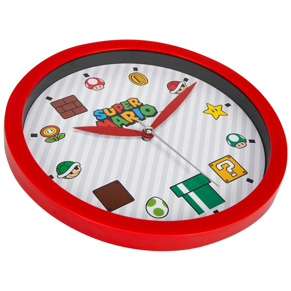 BasqueバスクのAccutime Super Mario Bros. 壁掛け時計 レッド キャラクター グッズ インテリア｜アングル2