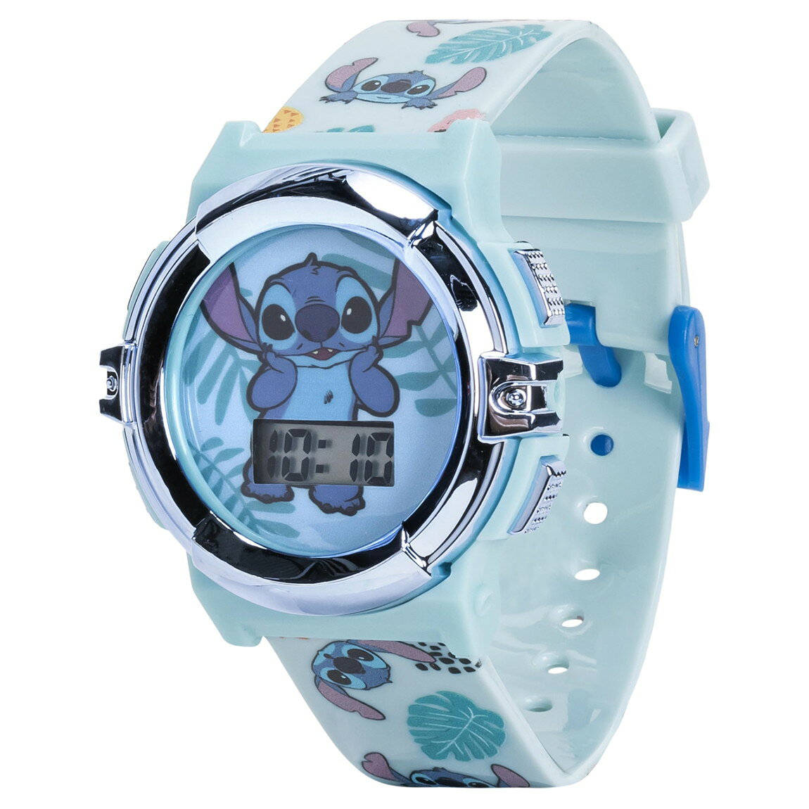 BasqueバスクのDisney Stitch キッズ デジタル腕時計 ライトアップ機能付き キャラクターデザイン 子供用 ウォッチ｜アングル3
