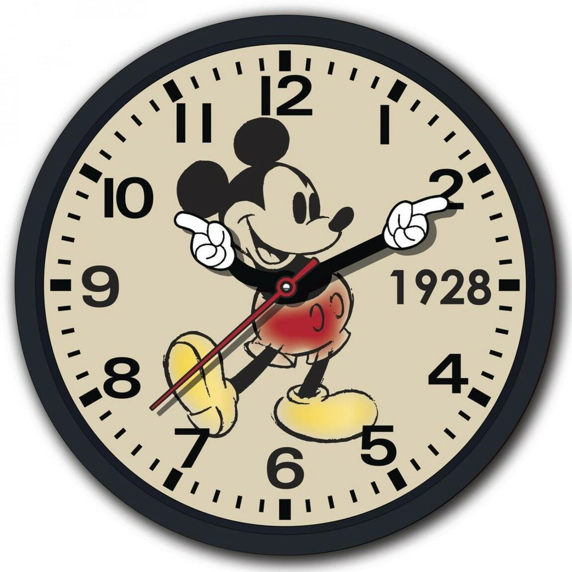 Watches - Accutime ディズニー ミッキーマウス 壁掛け時計 レトロデザイン 直径25cm ウォールクロック