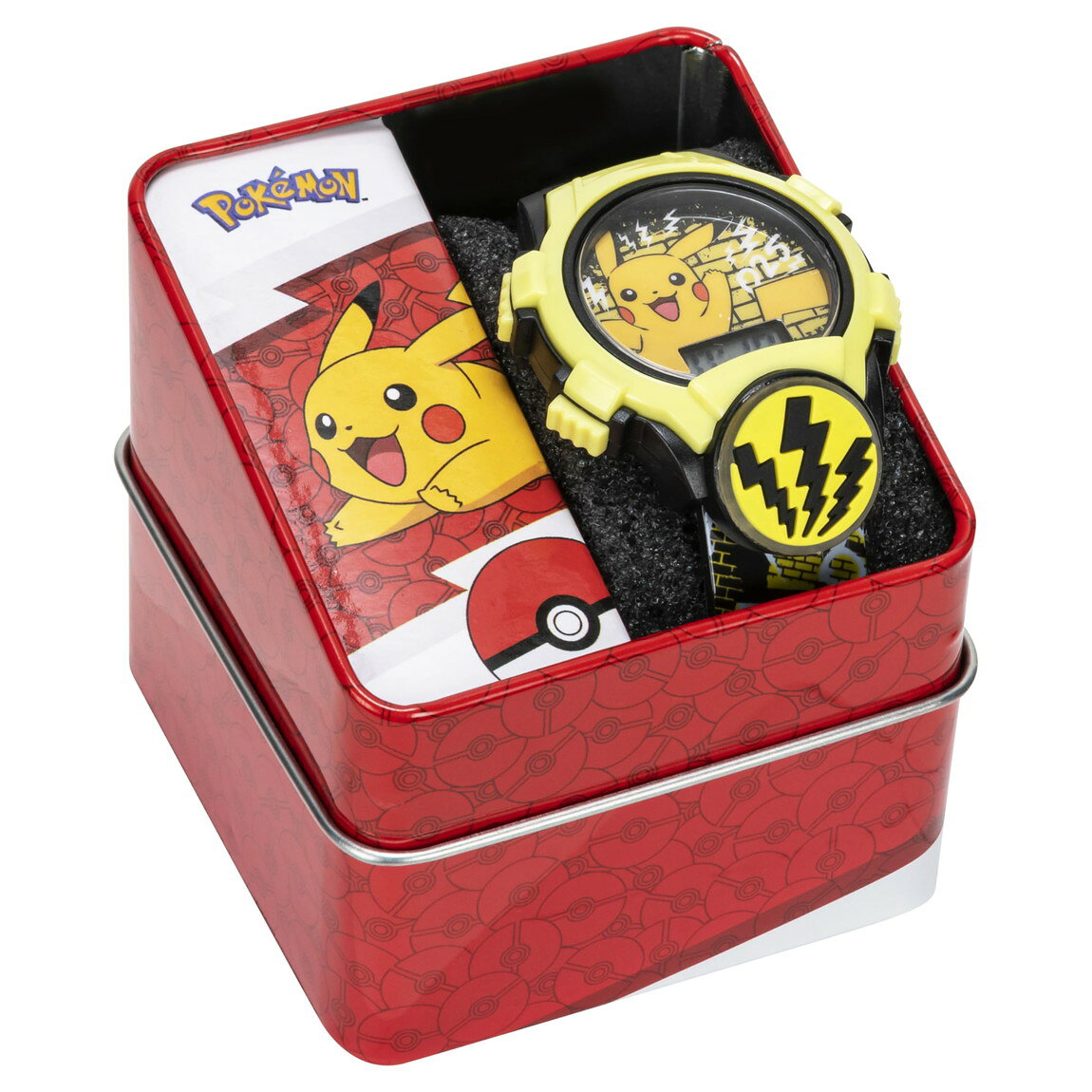 BasqueバスクのPokemon キッズウォッチ ピカチュウ デジタル腕時計 男の子 女の子 子供用 ライト点滅 ストラップ調節可能｜アングル3