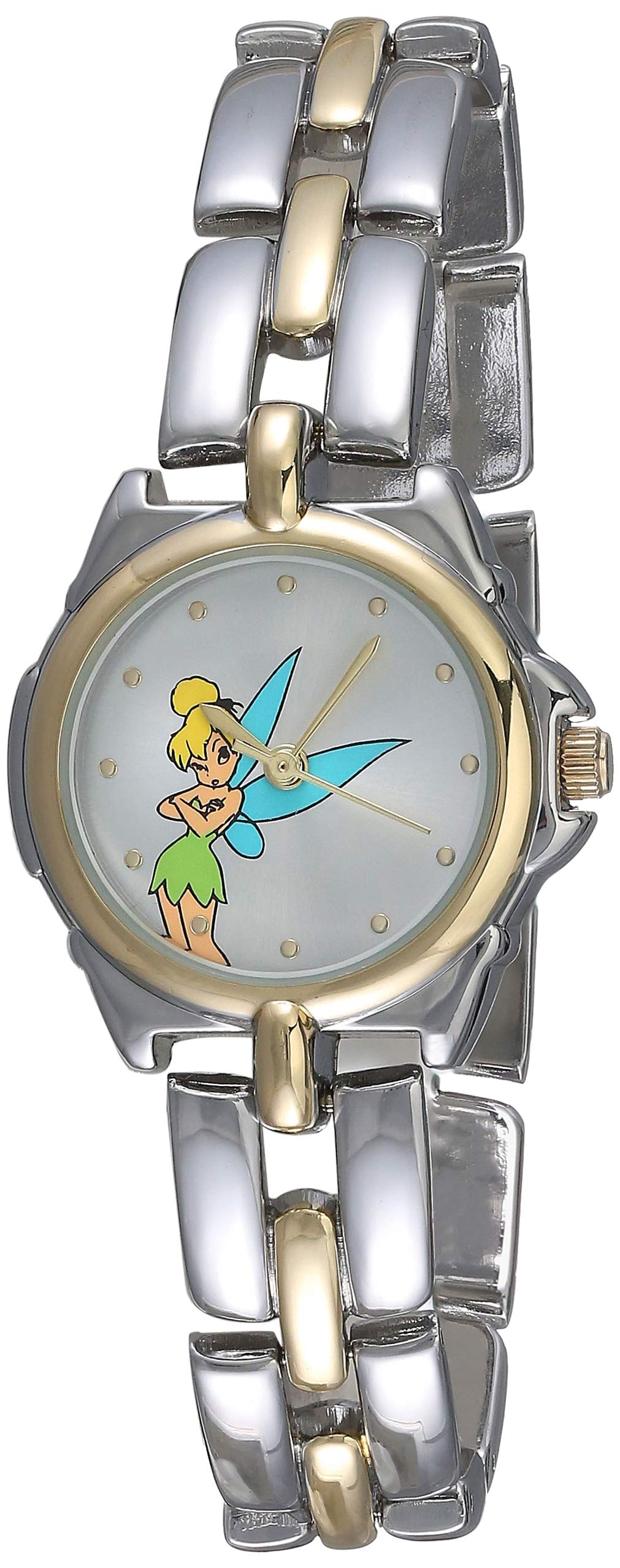 Watches - Disney Tinker Bell キッズ腕時計 シルバー メタルブレスレット ゴールドアクセント アナログ