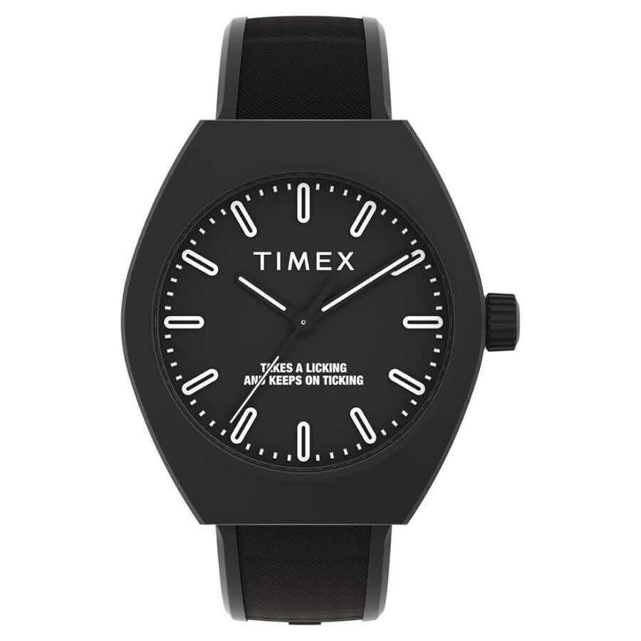 B, C, D, G, J, L, S, T, Z - Timex Eco-Ceramic 腕時計 メンズ ブラック文字盤 クォーツ オールブラックデザイン