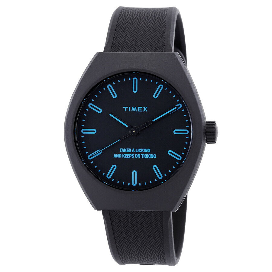 Timex Urban Pop 腕時計 ユニセックス クォーツ ブラックダイアル エコセラミックケース 40mm