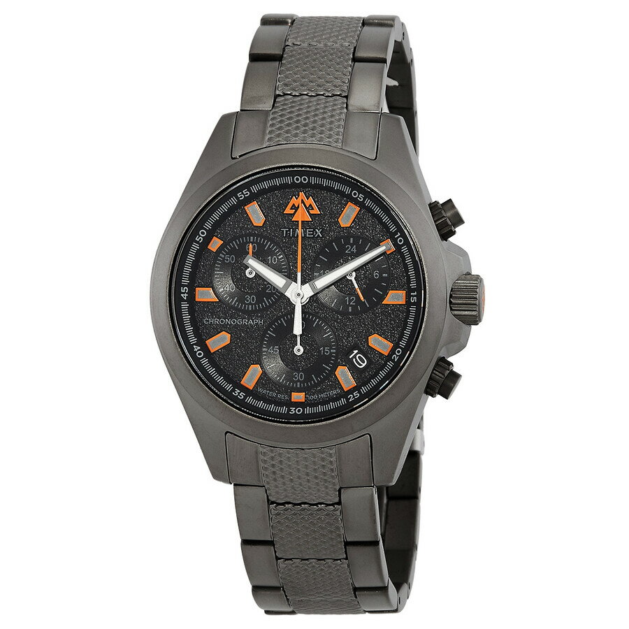 Timex Expedition North メンズ腕時計 ガンメタル クォーツ クロノグラフ ブラック文字盤 ステンレススチール