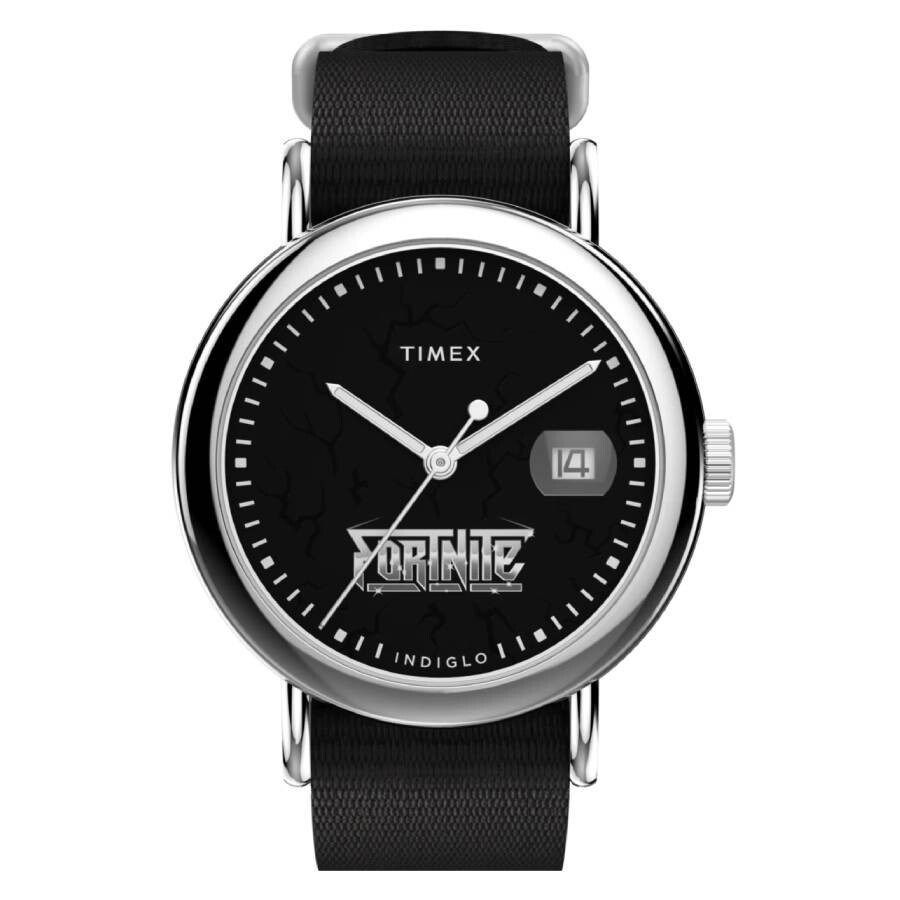Other - Timex X Fortnite Weekender 腕時計 メンズ レディース クォーツ ブラック文字盤 ファブリックベルト