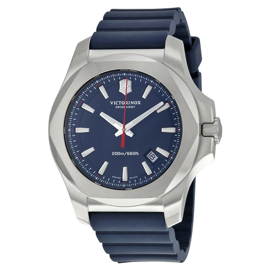 Victorinox Swiss Army INOX 腕時計 メンズ ブルー文字盤 ラバーベルト クォーツ 200m防水
