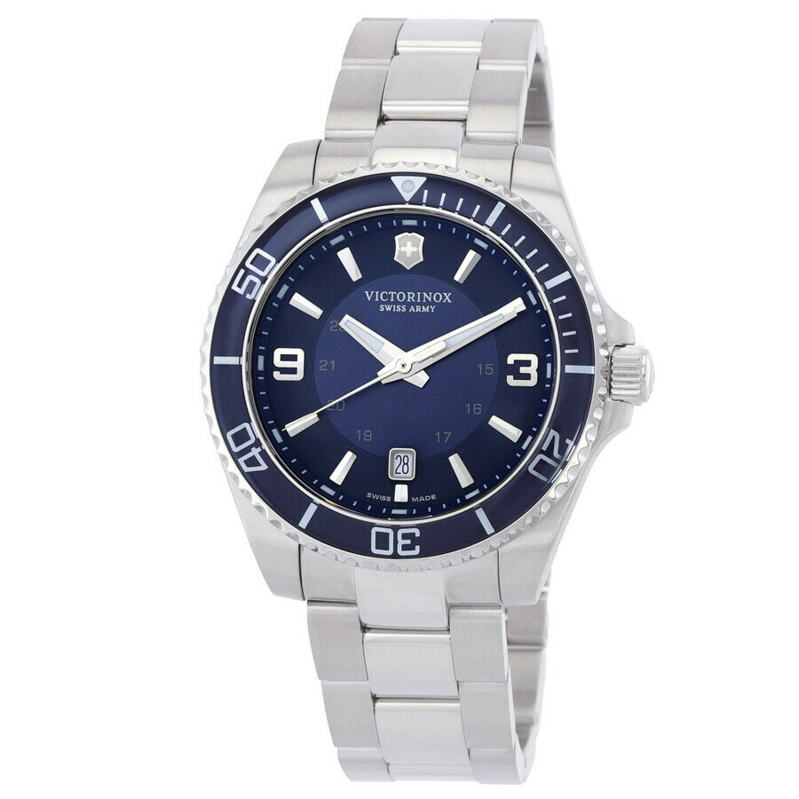 Rakuten - Victorinox Maverick メンズ 腕時計 クォーツ ブルー文字盤 ステンレススチール 43mm