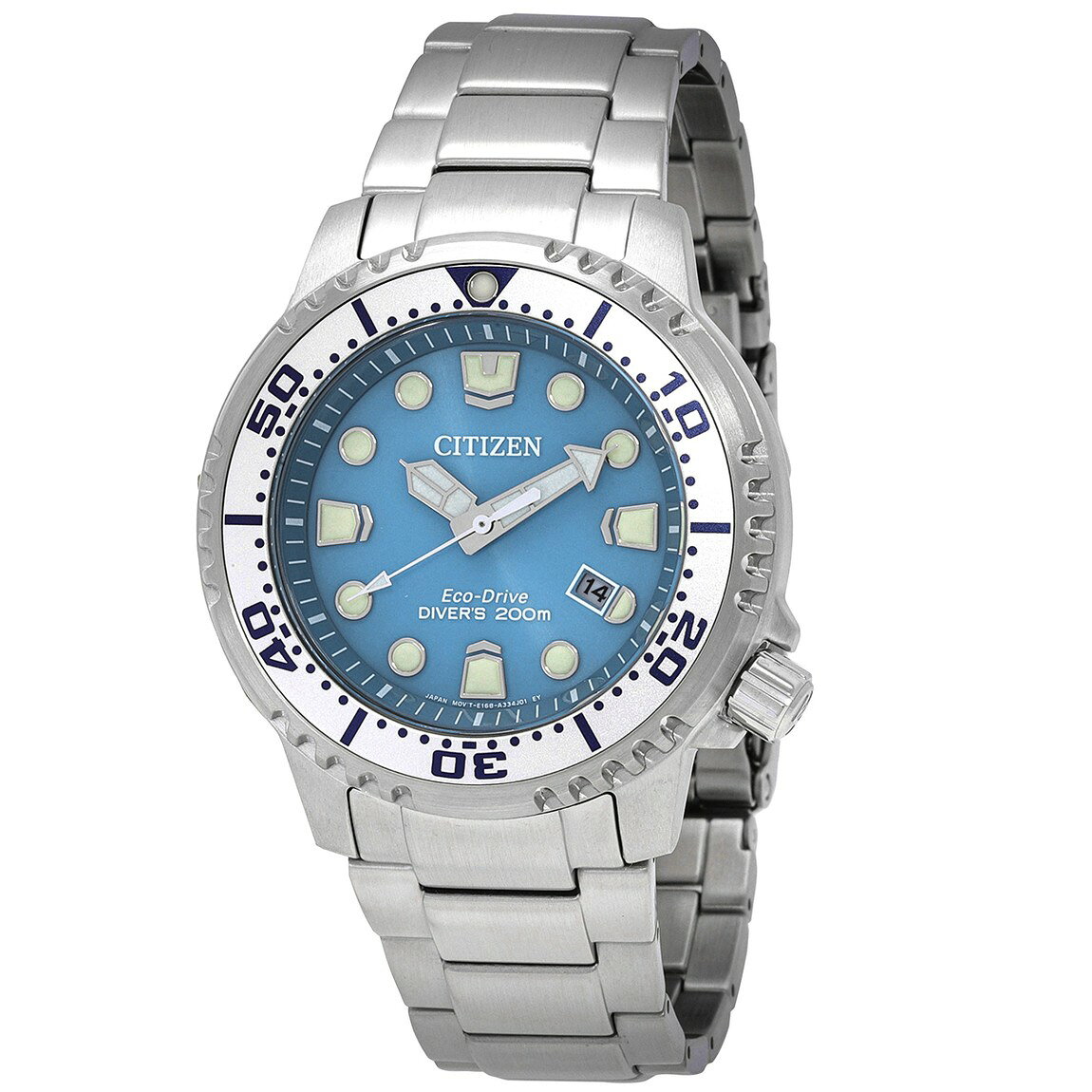 Citizen Promaster Dive 腕時計 ライトブルー文字盤 エコドライブ メンズ 200m防水 BN0165-55L