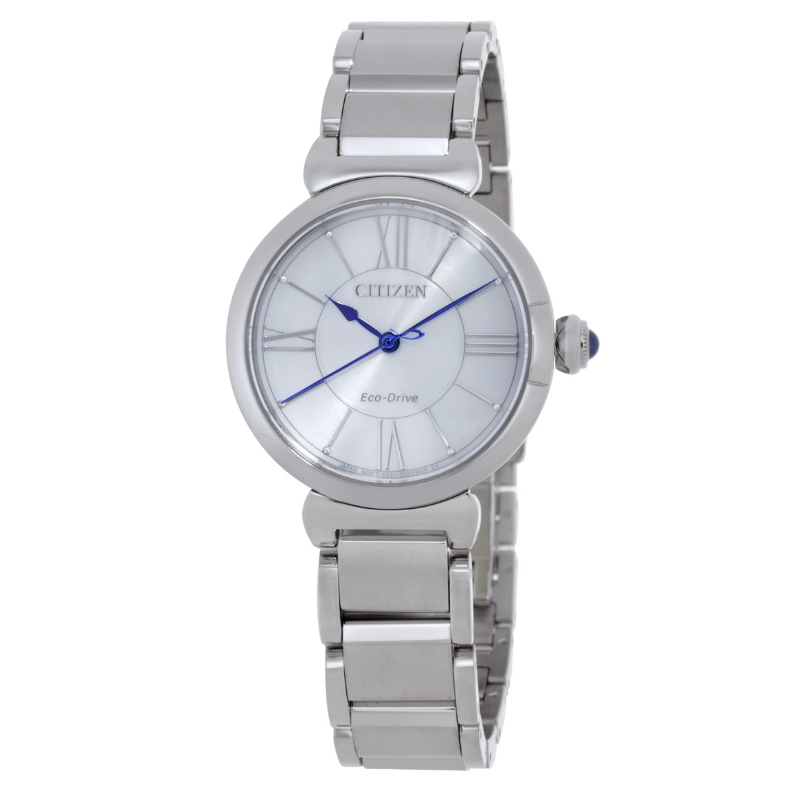Citizen L Series 腕時計 レディース ホワイトダイヤル エコドライブ シルバー ステンレス EM1070-83A