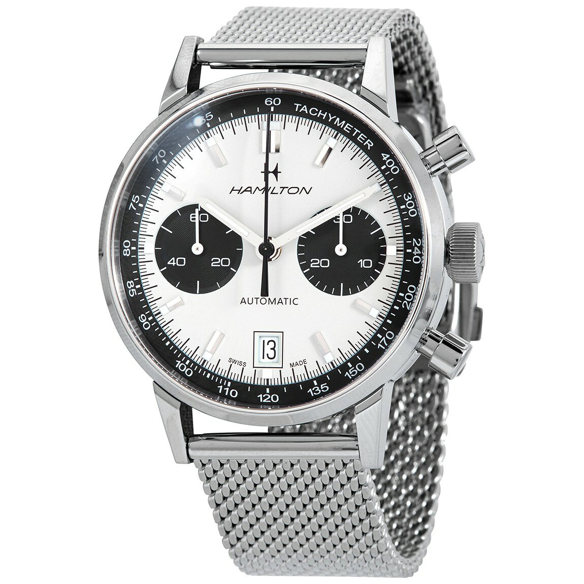 Hamilton American Classic Chronograph 腕時計 ホワイト文字盤 自動巻き メンズ H38416111