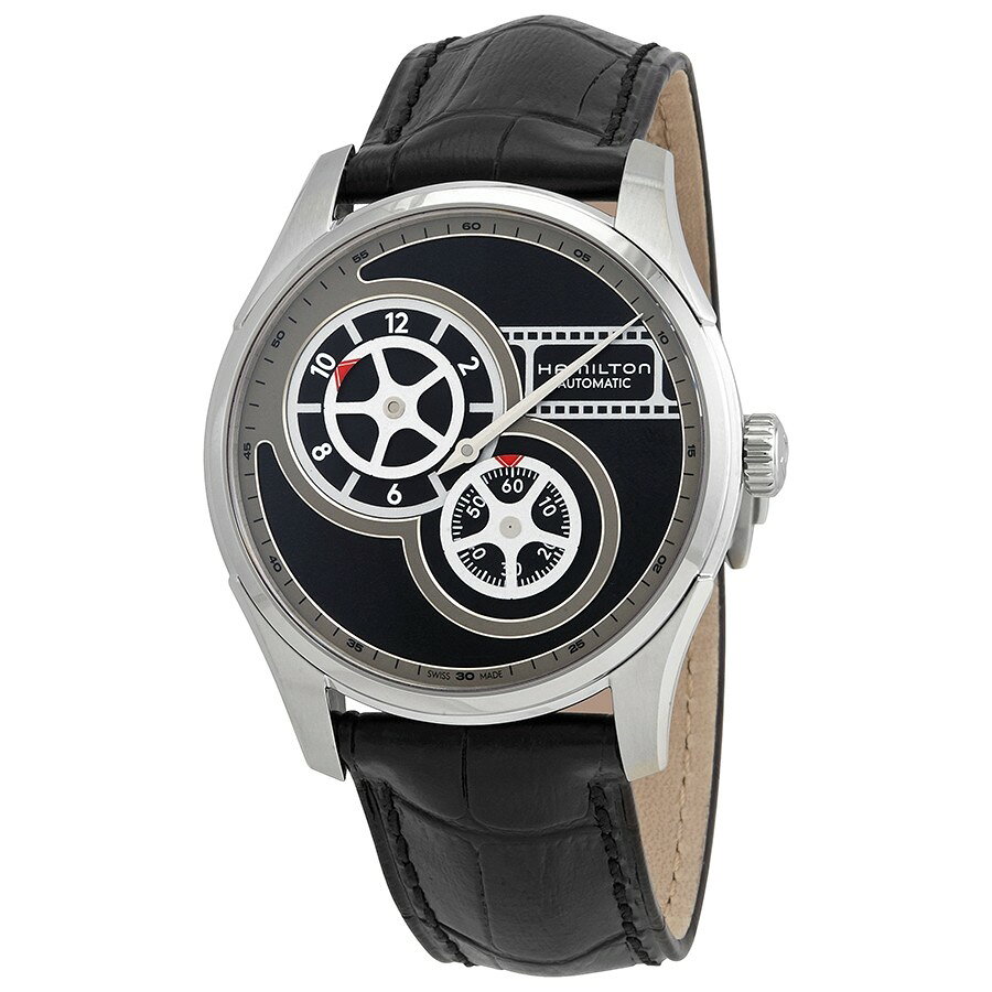 Hamilton Jazzmaster Regulator Cinema 腕時計 ブラック文字盤 自動巻 メンズ H42605731